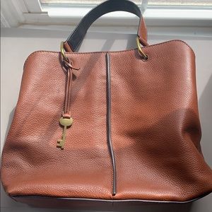 Fossil Brown Leather Bag